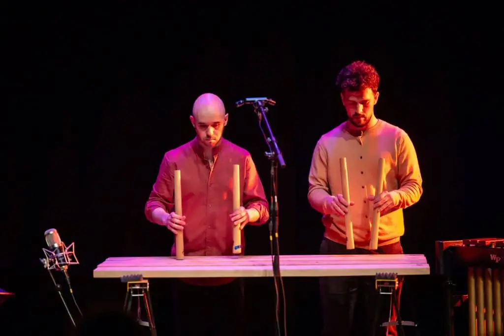 Ensemble Oihua performing the premiere of "Rainbow Serpent (Ortzadar Sague)" by composer Saskia Venegas Aernouts (also known as Saskia Venegas) at Music Meeting Festival